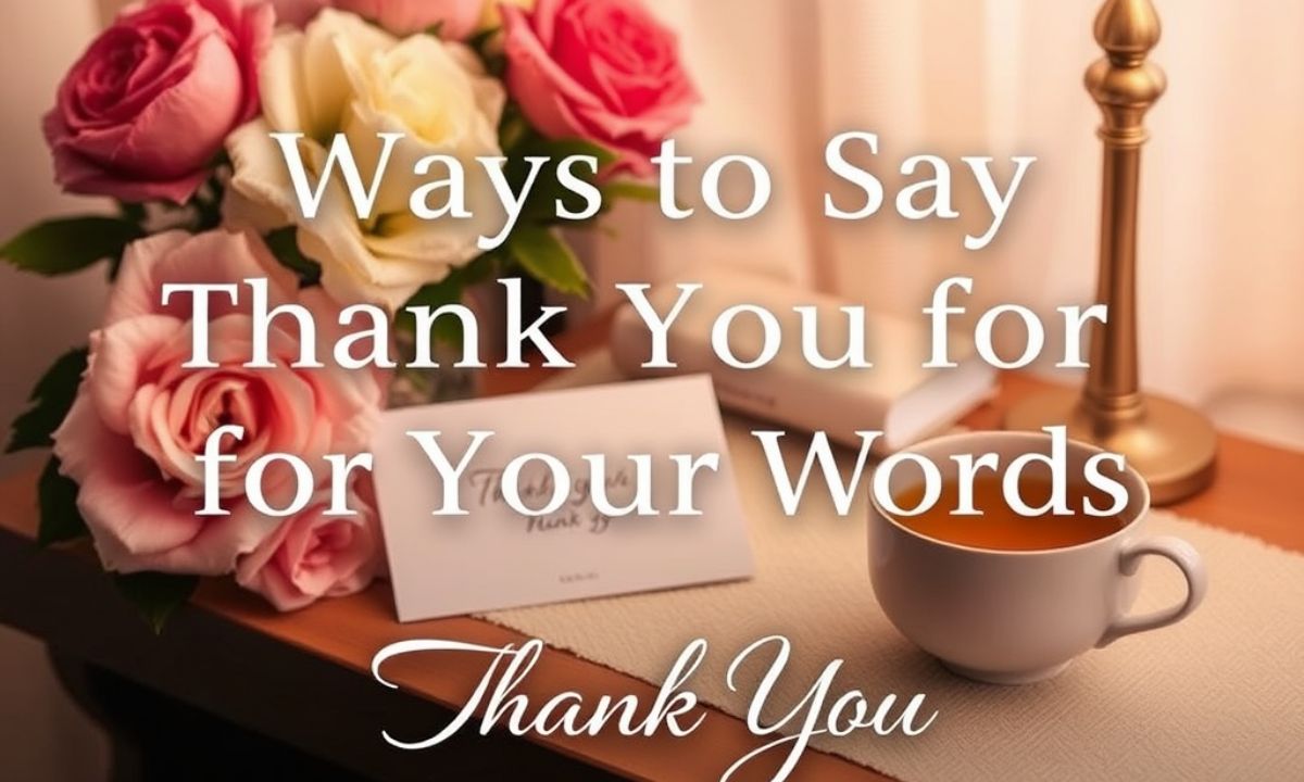 Ways to Say Thank You for Your Kind Words